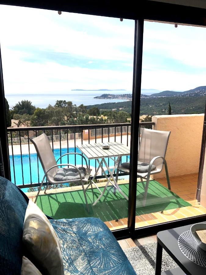 Studio Pool House Vue Mer Panoramique Amazing Sea View Wifi Linge Linen Inclut Aircondition La Croix-Valmer Bagian luar foto