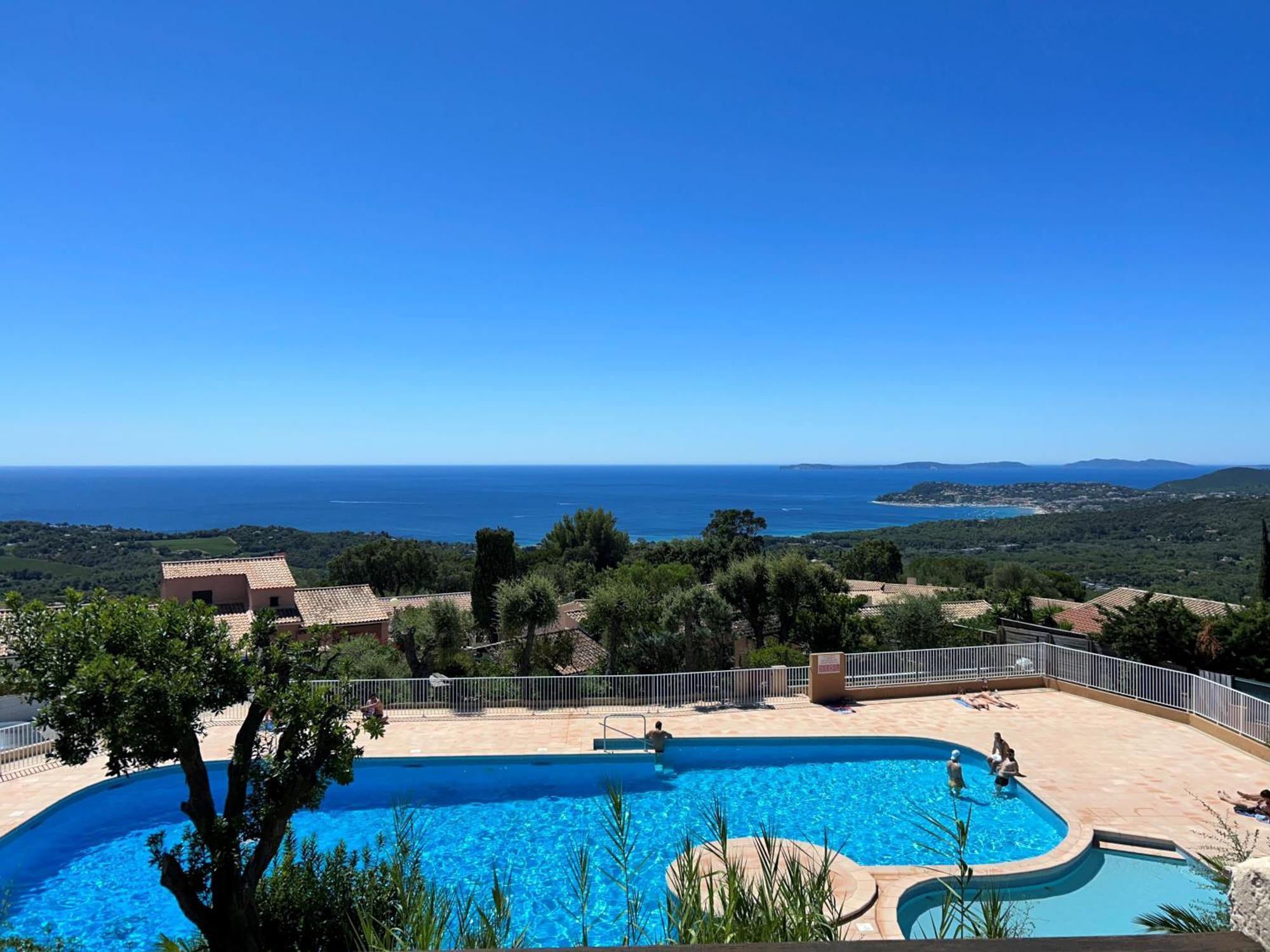 Studio Pool House Vue Mer Panoramique Amazing Sea View Wifi Linge Linen Inclut Aircondition La Croix-Valmer Bagian luar foto
