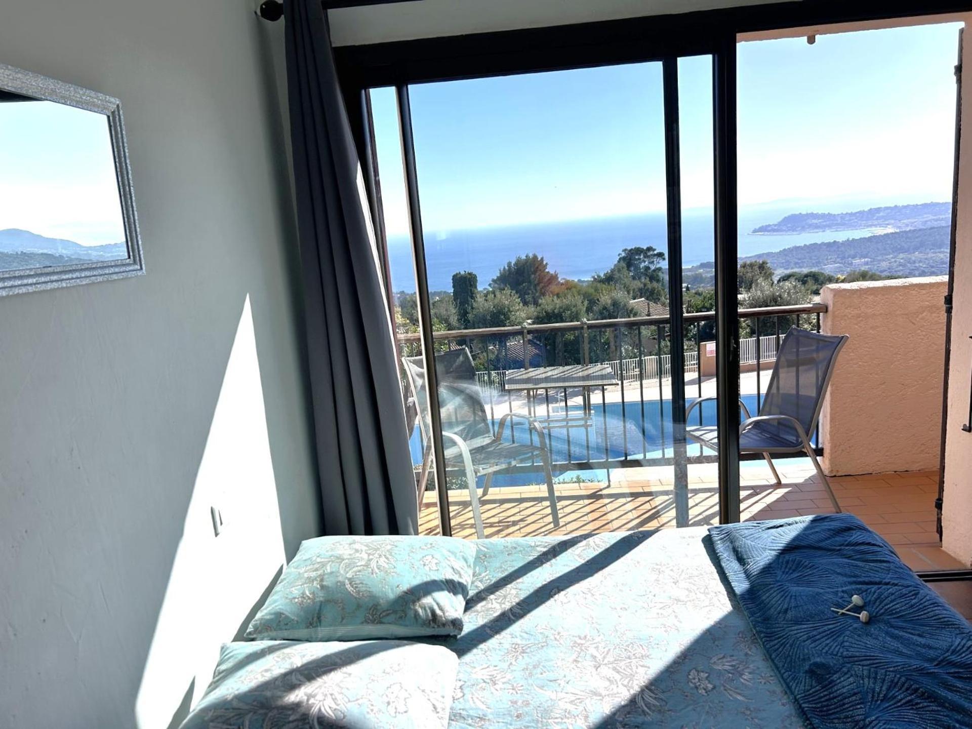 Studio Pool House Vue Mer Panoramique Amazing Sea View Wifi Linge Linen Inclut Aircondition La Croix-Valmer Bagian luar foto